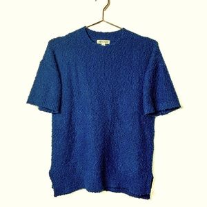 🌸 PROLOGUE Thick Popcorn Fuzzy Short Sleeve